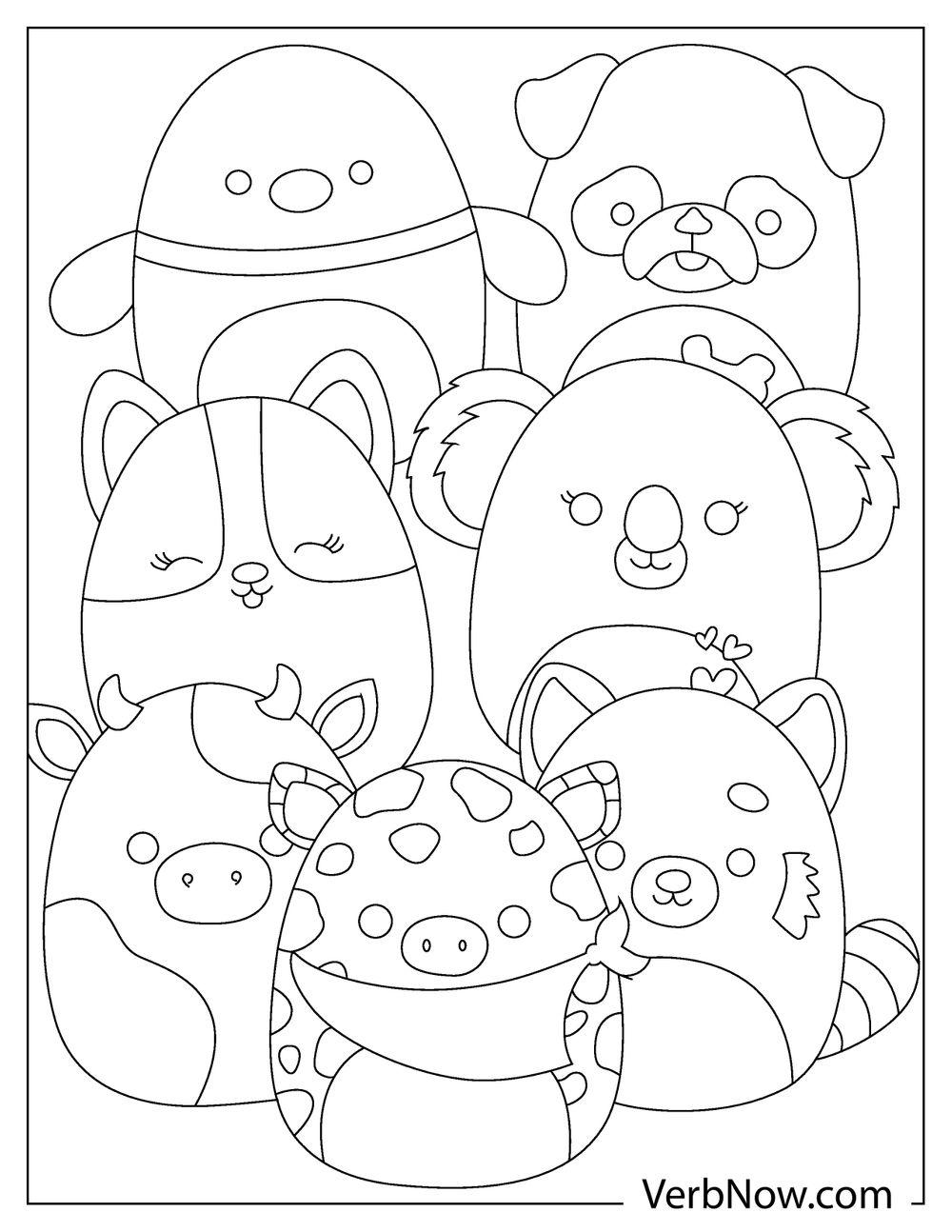 100 Squishmallows Coloring Pages FREE Printable 40