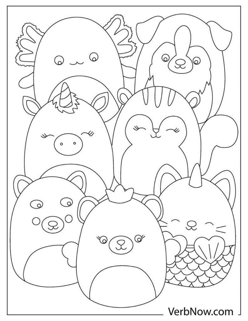 100 Squishmallows Coloring Pages FREE Printable 49