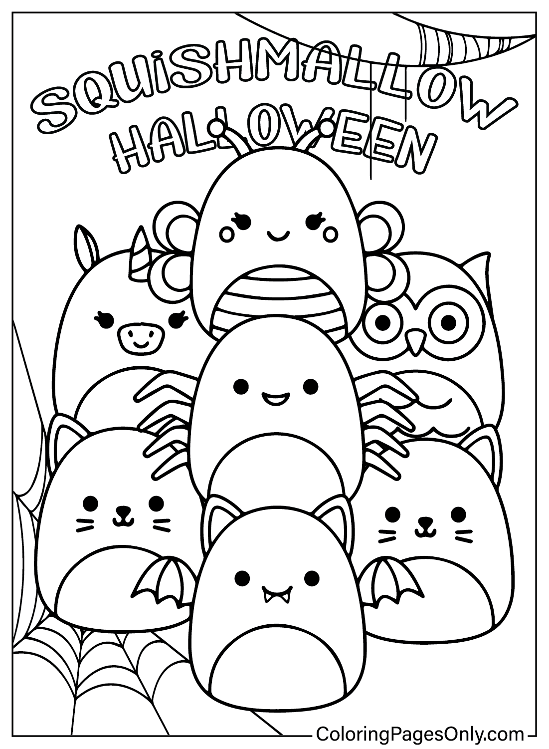 100 Squishmallows Coloring Pages FREE Printable 62