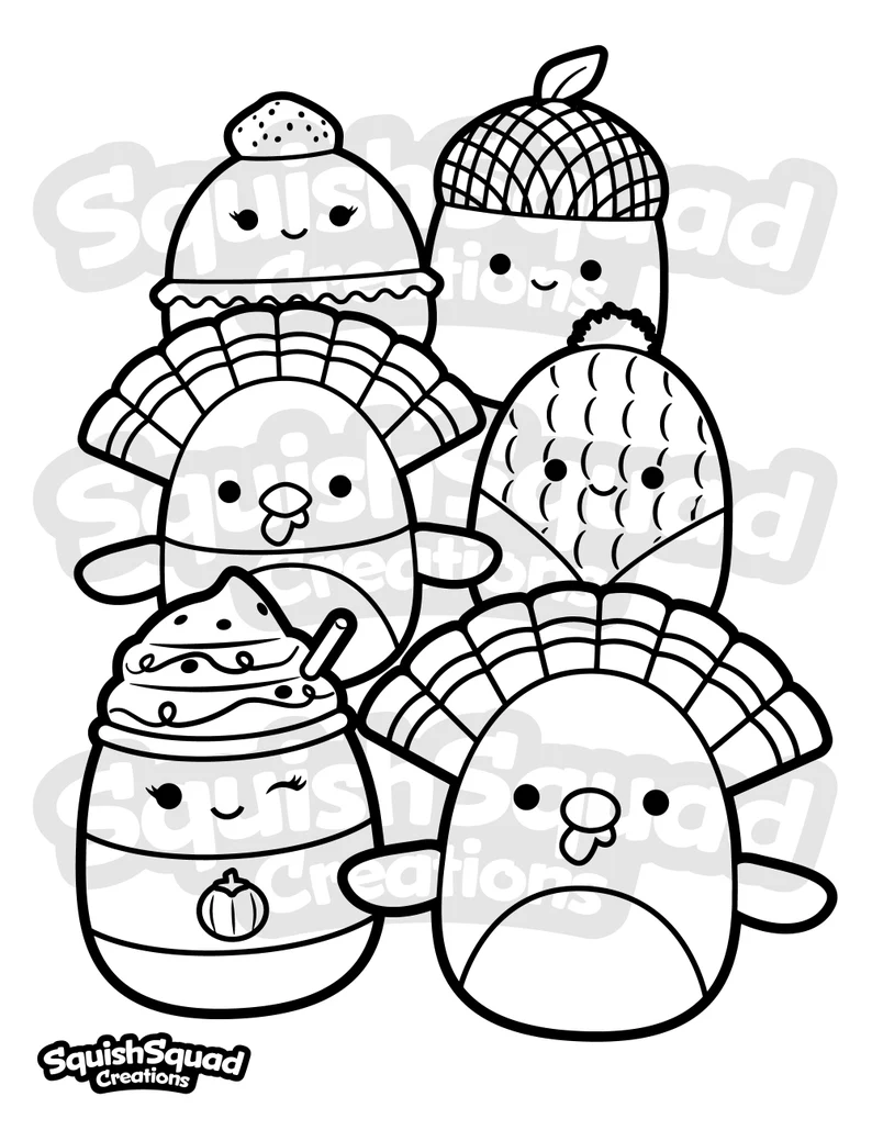 100 Squishmallows Coloring Pages FREE Printable 65