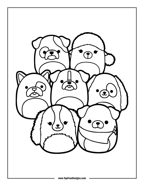 100 Squishmallows Coloring Pages FREE Printable 90