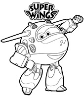 110 Super Wings Coloring Pages Printable 4