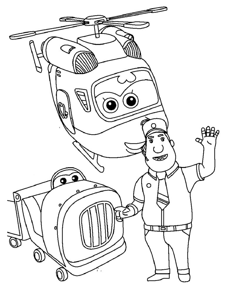 110 Super Wings Coloring Pages Printable 97