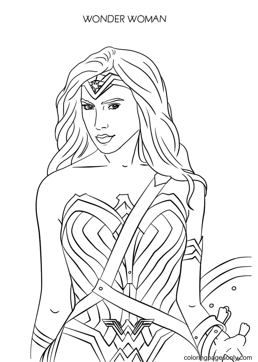 110+ Wonder Woman Coloring Pages for DC Fans 1