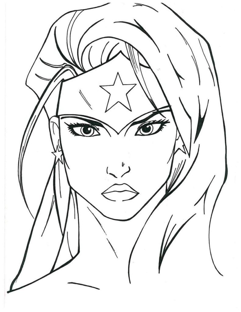 110+ Wonder Woman Coloring Pages for DC Fans 100