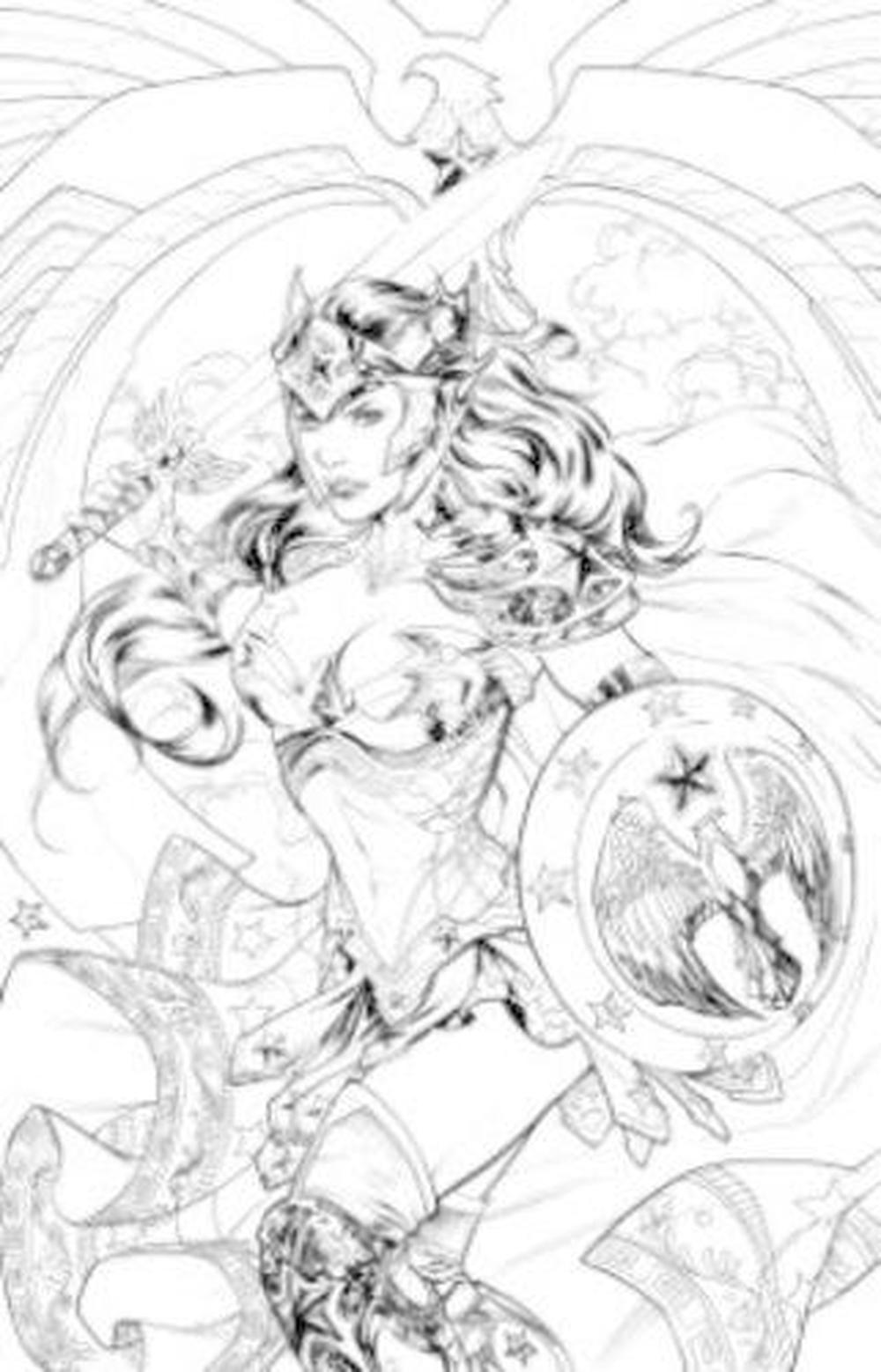 110+ Wonder Woman Coloring Pages for DC Fans 109