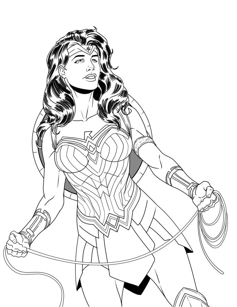 110+ Wonder Woman Coloring Pages for DC Fans 112