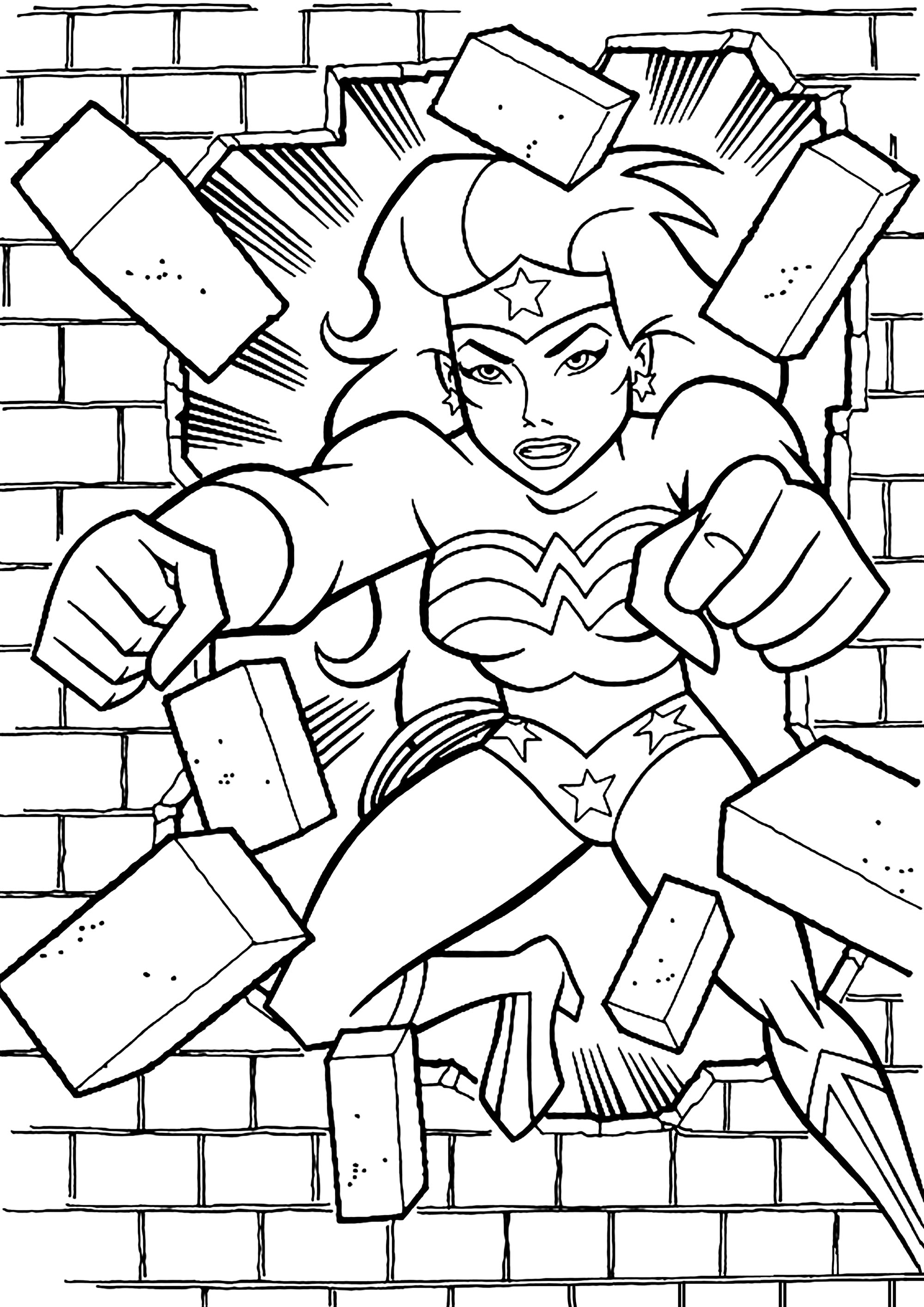 110+ Wonder Woman Coloring Pages for DC Fans 12