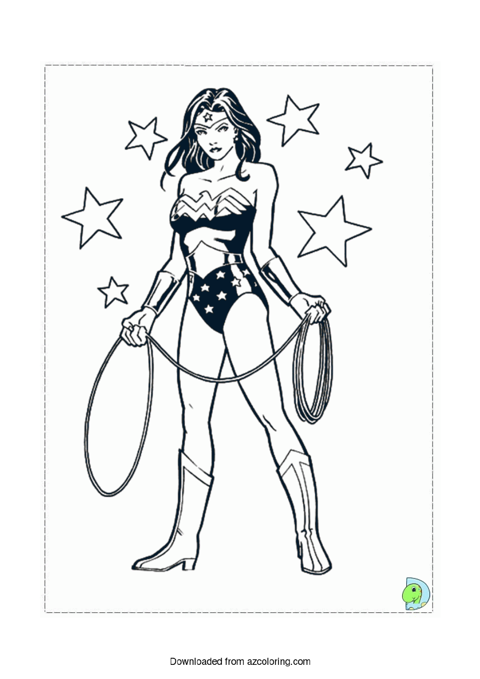 110+ Wonder Woman Coloring Pages for DC Fans 15