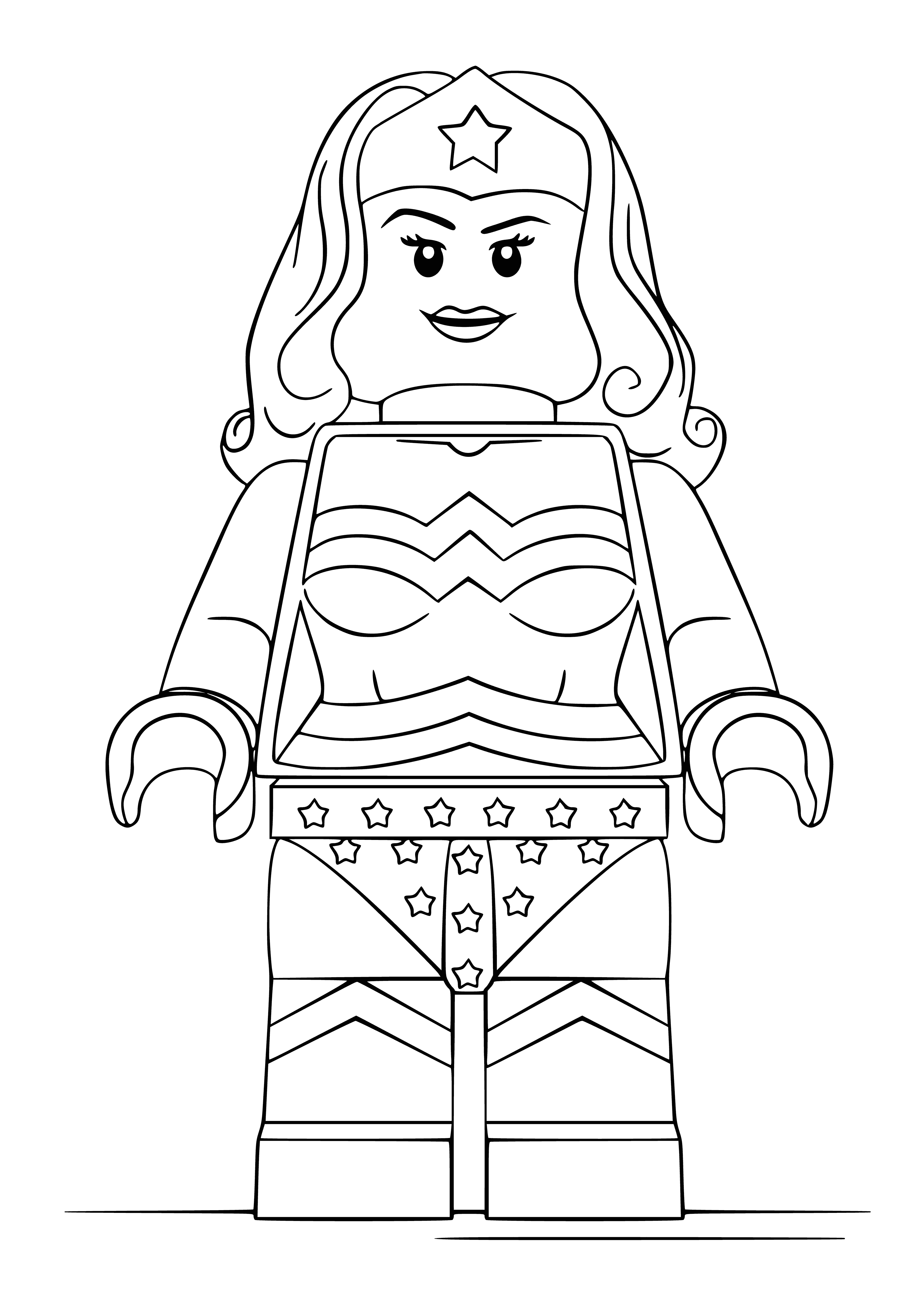 110+ Wonder Woman Coloring Pages for DC Fans 18