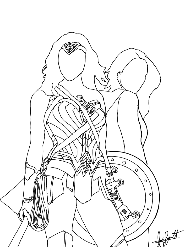 110+ Wonder Woman Coloring Pages for DC Fans 20