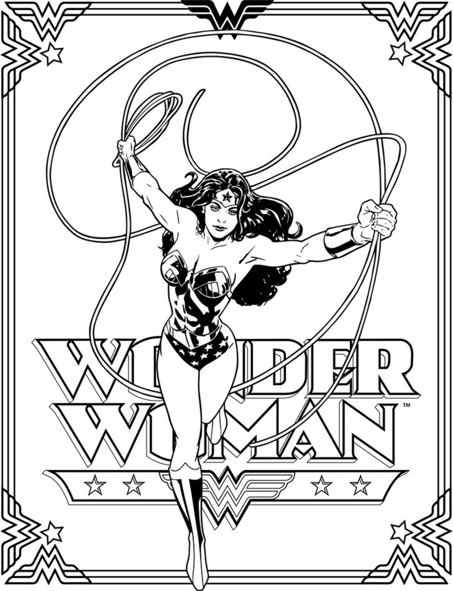 110+ Wonder Woman Coloring Pages for DC Fans 21