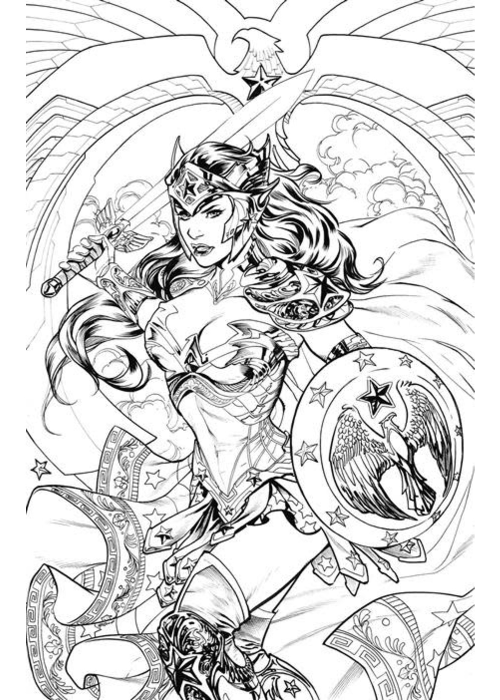 110+ Wonder Woman Coloring Pages for DC Fans 27