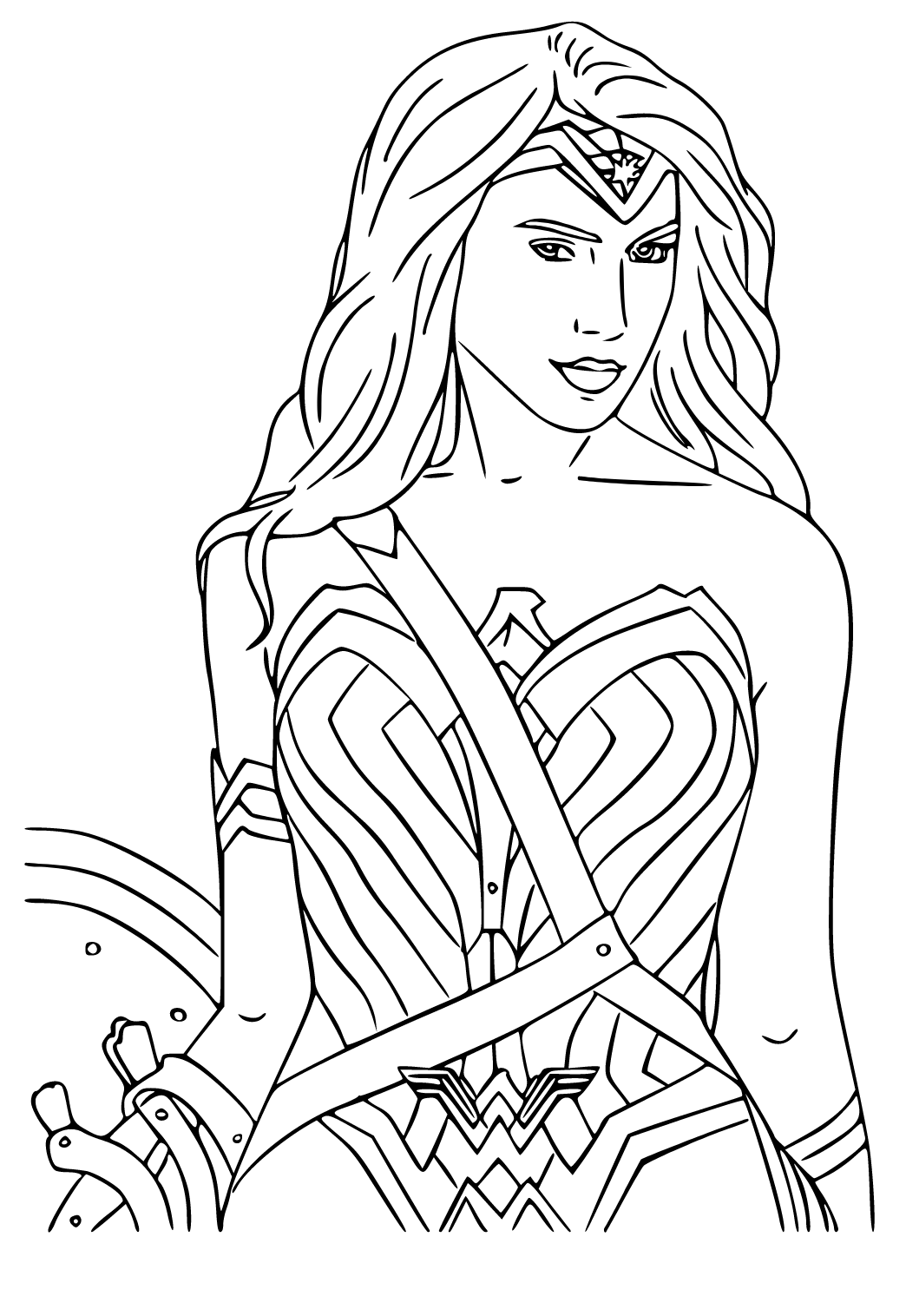 110+ Wonder Woman Coloring Pages for DC Fans 33