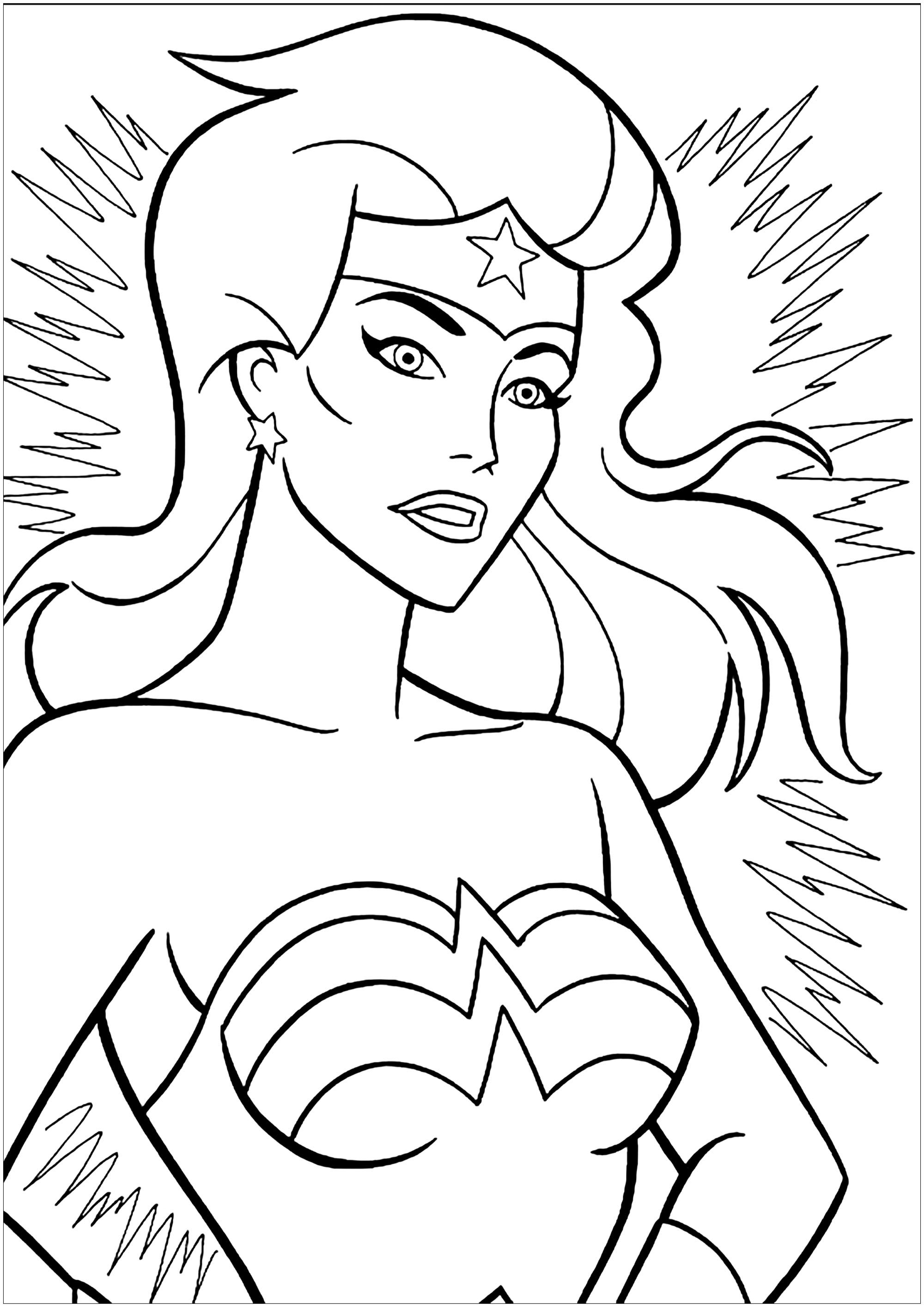 110+ Wonder Woman Coloring Pages for DC Fans 35