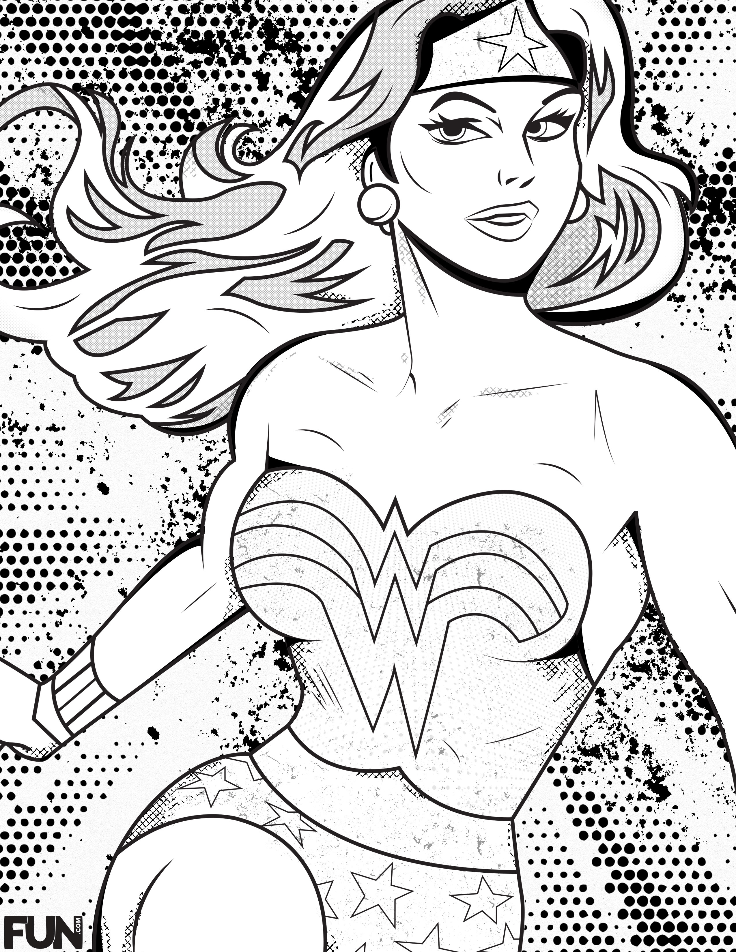 110+ Wonder Woman Coloring Pages for DC Fans 39