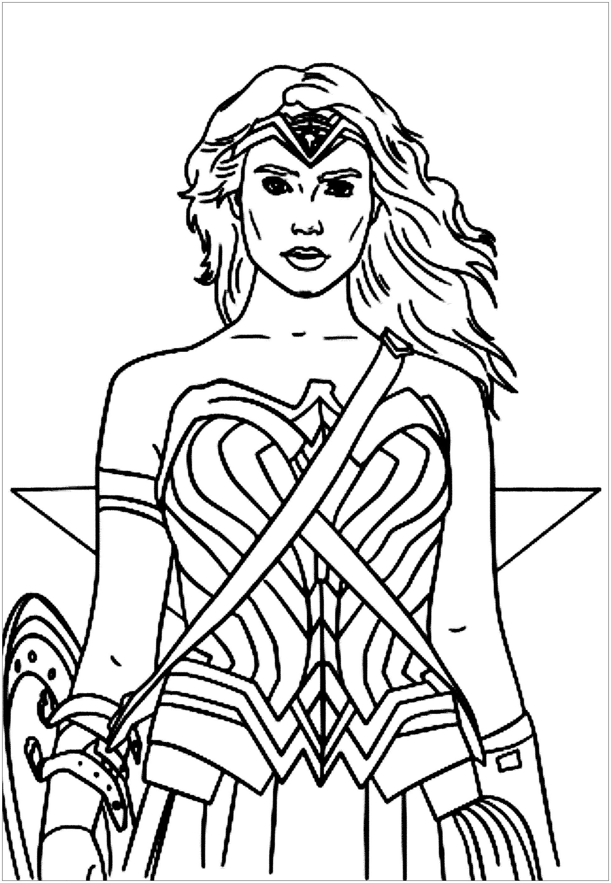 110+ Wonder Woman Coloring Pages for DC Fans 4