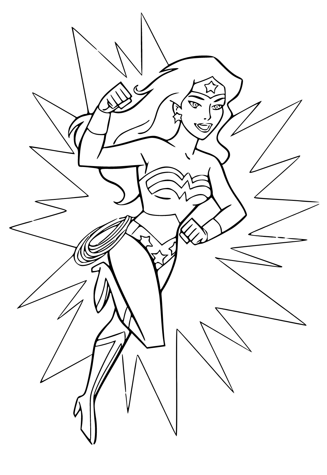 110+ Wonder Woman Coloring Pages for DC Fans 46