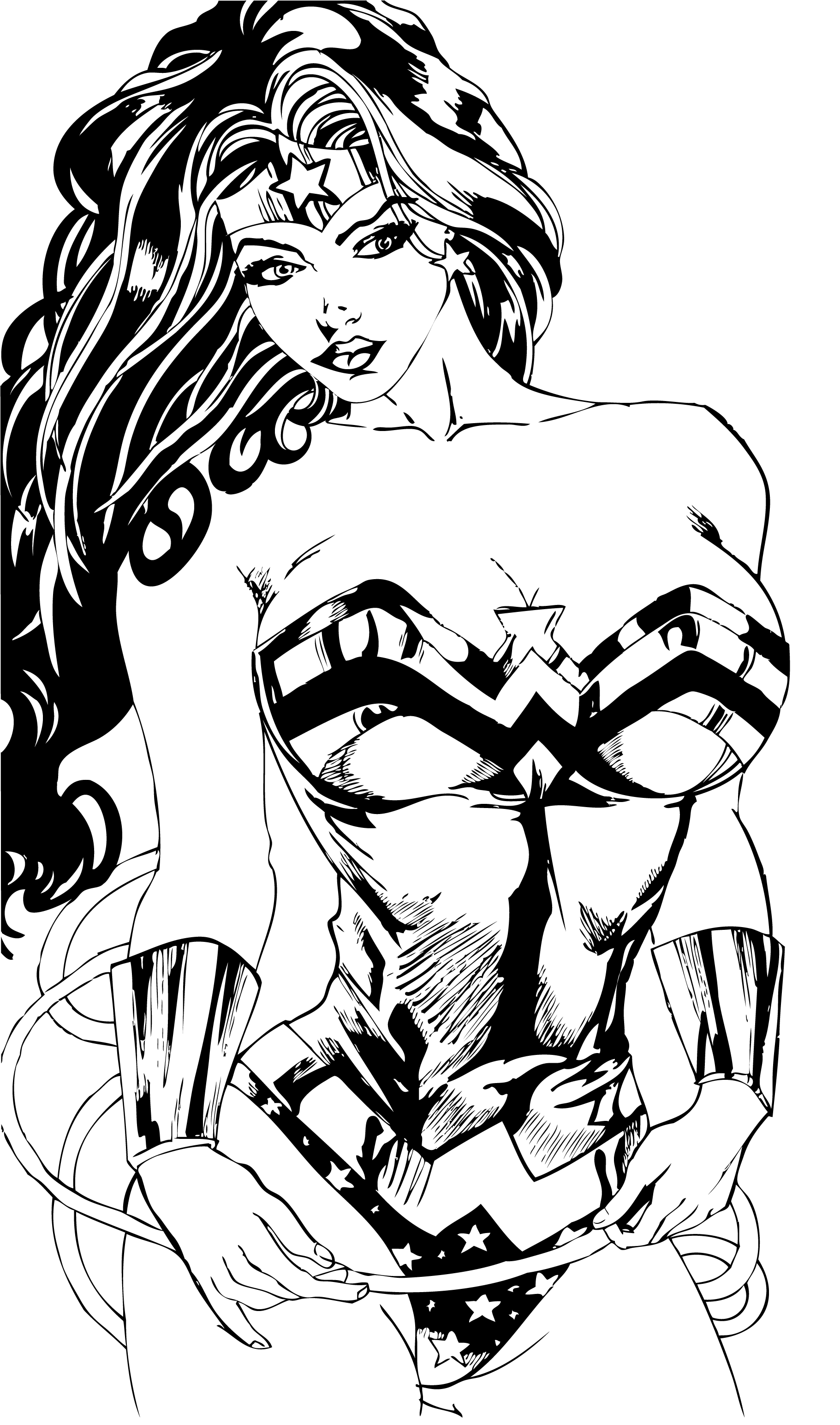 110+ Wonder Woman Coloring Pages for DC Fans 47