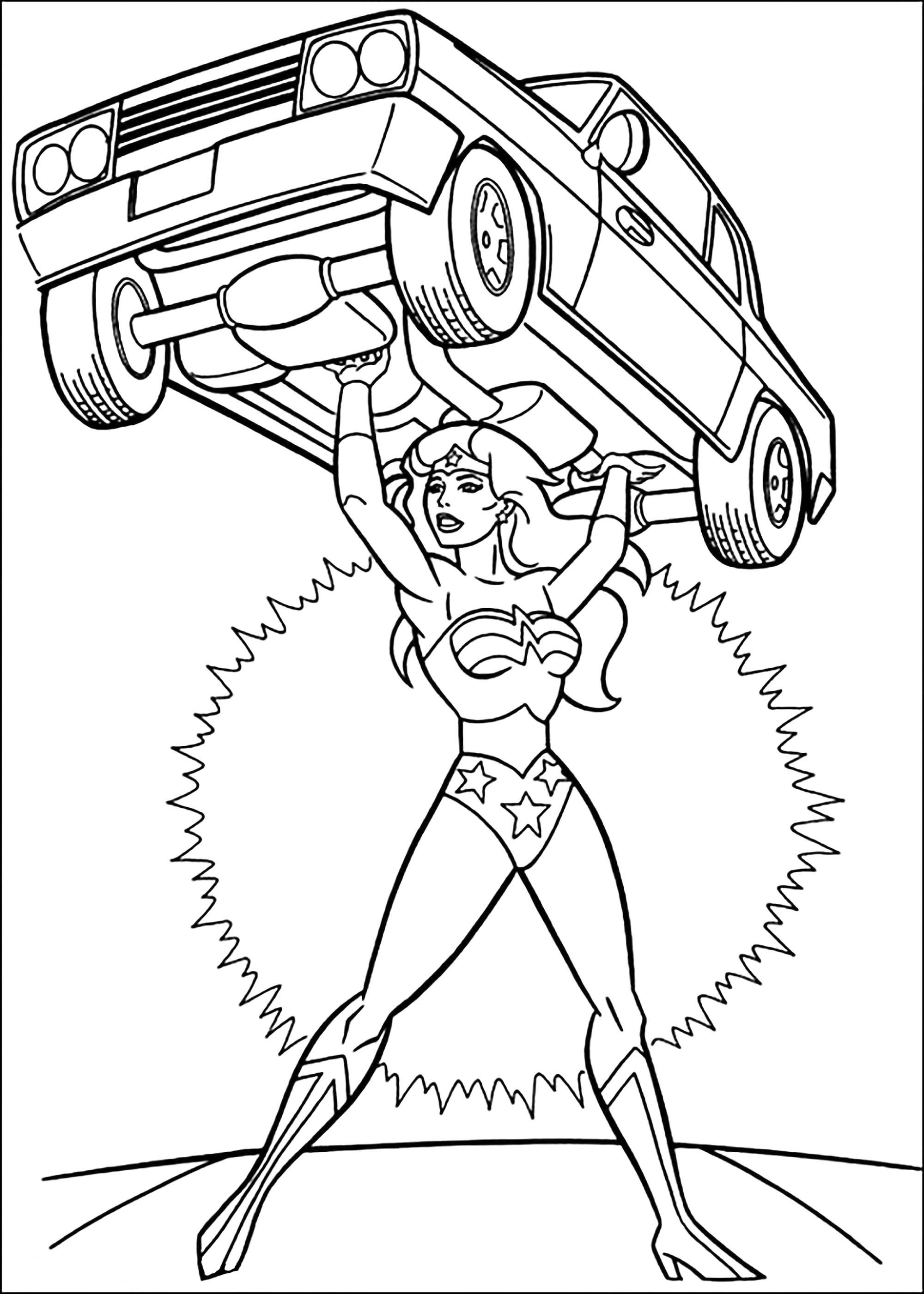 110+ Wonder Woman Coloring Pages for DC Fans 48