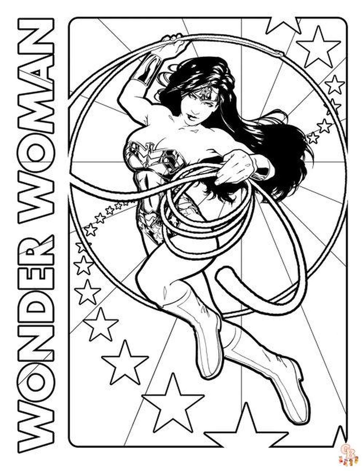 110+ Wonder Woman Coloring Pages for DC Fans 5