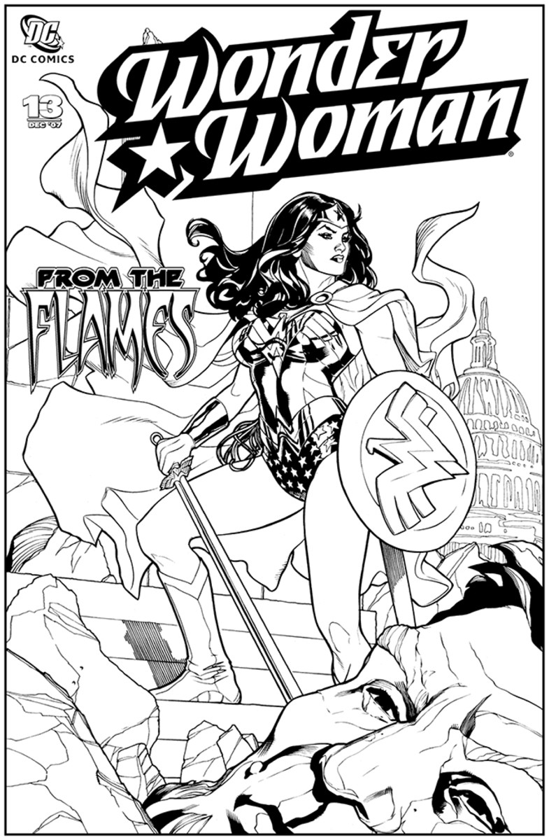 110+ Wonder Woman Coloring Pages for DC Fans 62