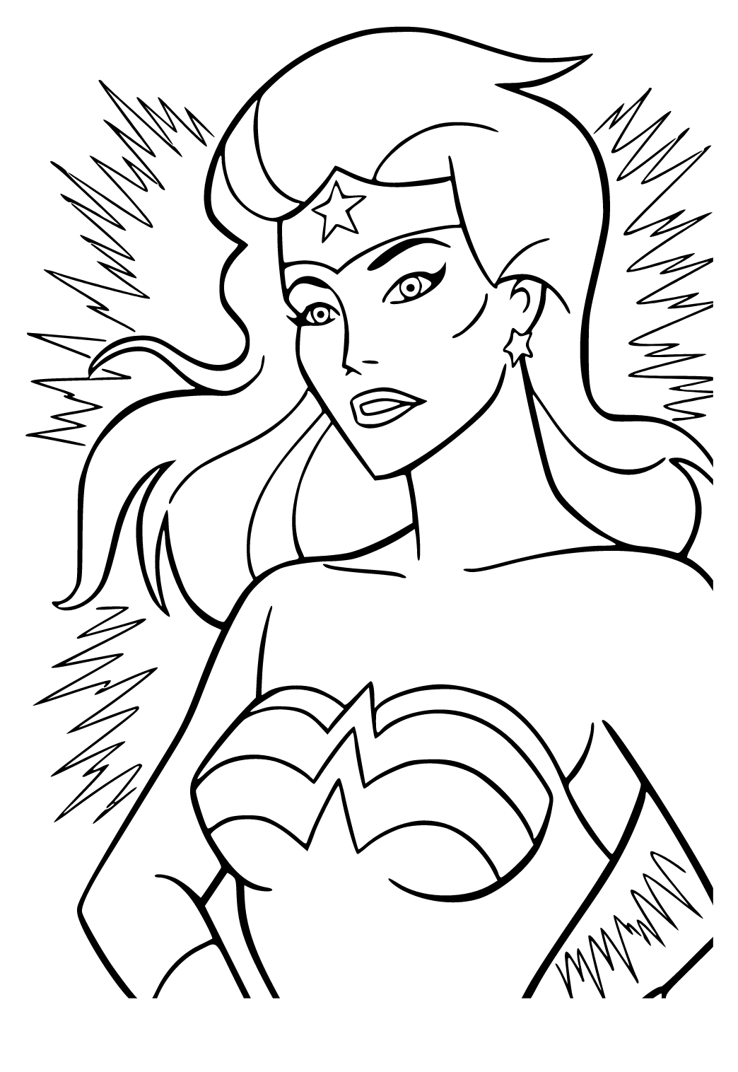 110+ Wonder Woman Coloring Pages for DC Fans 68