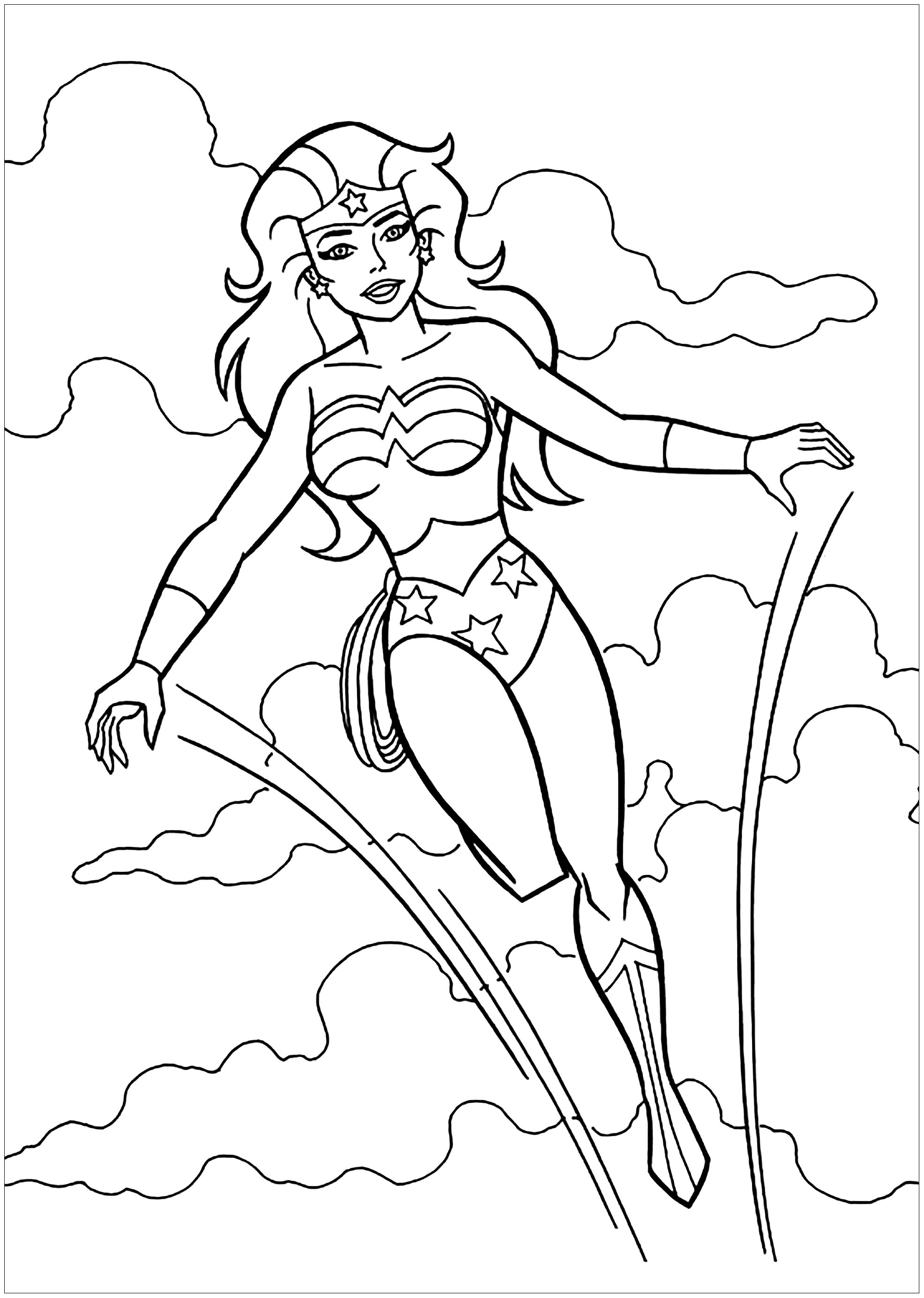 110+ Wonder Woman Coloring Pages for DC Fans 7