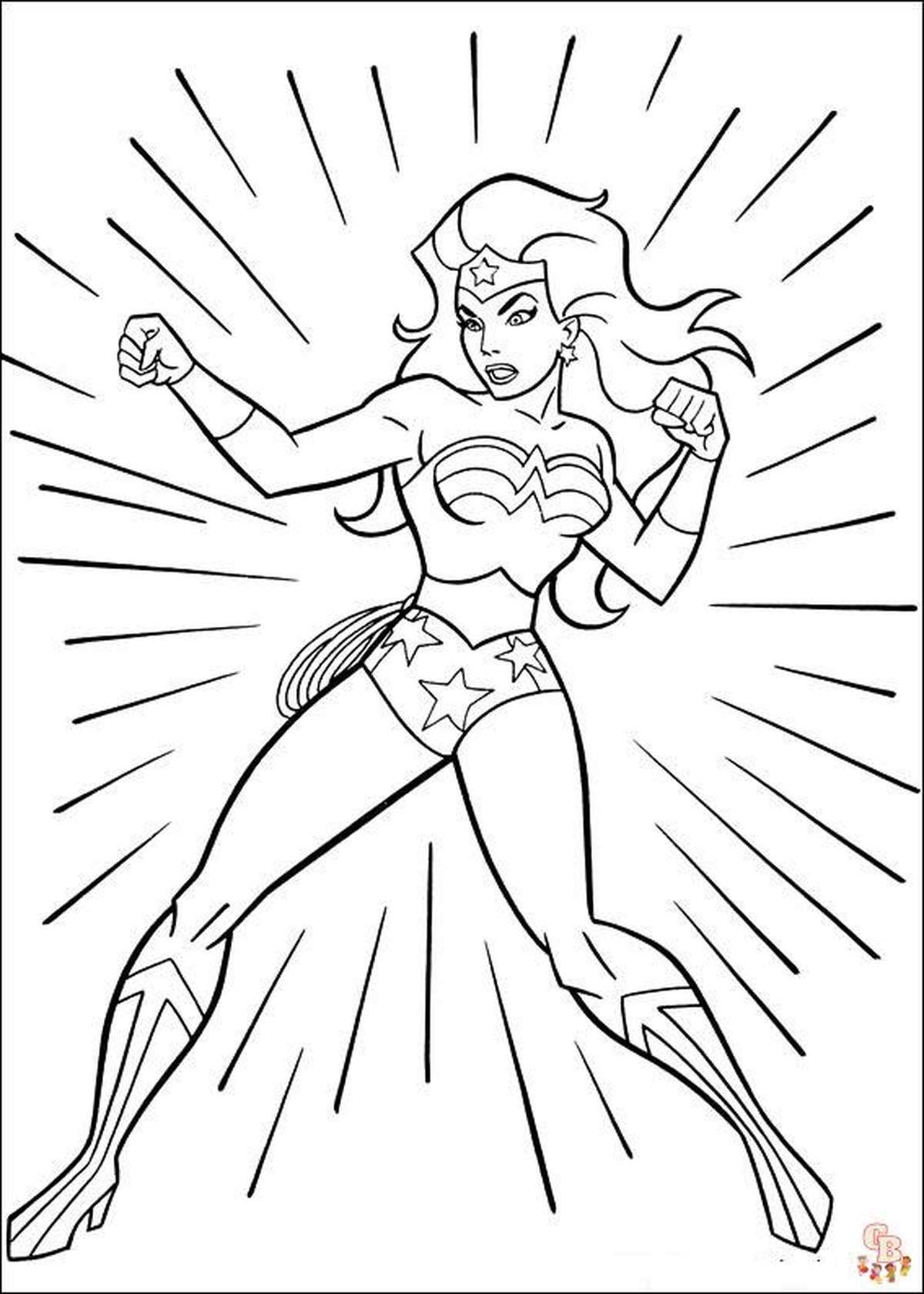 110+ Wonder Woman Coloring Pages for DC Fans 77