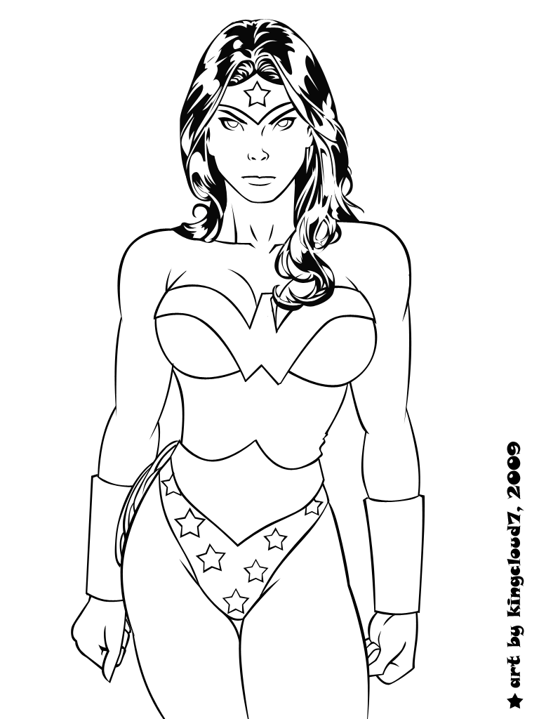 110+ Wonder Woman Coloring Pages for DC Fans 79