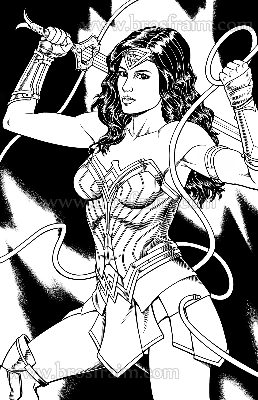 110+ Wonder Woman Coloring Pages for DC Fans 82