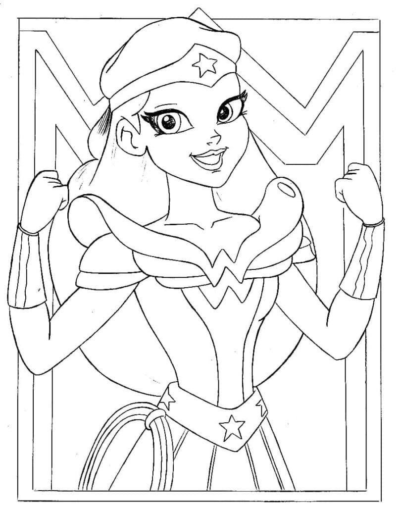 110+ Wonder Woman Coloring Pages for DC Fans 93