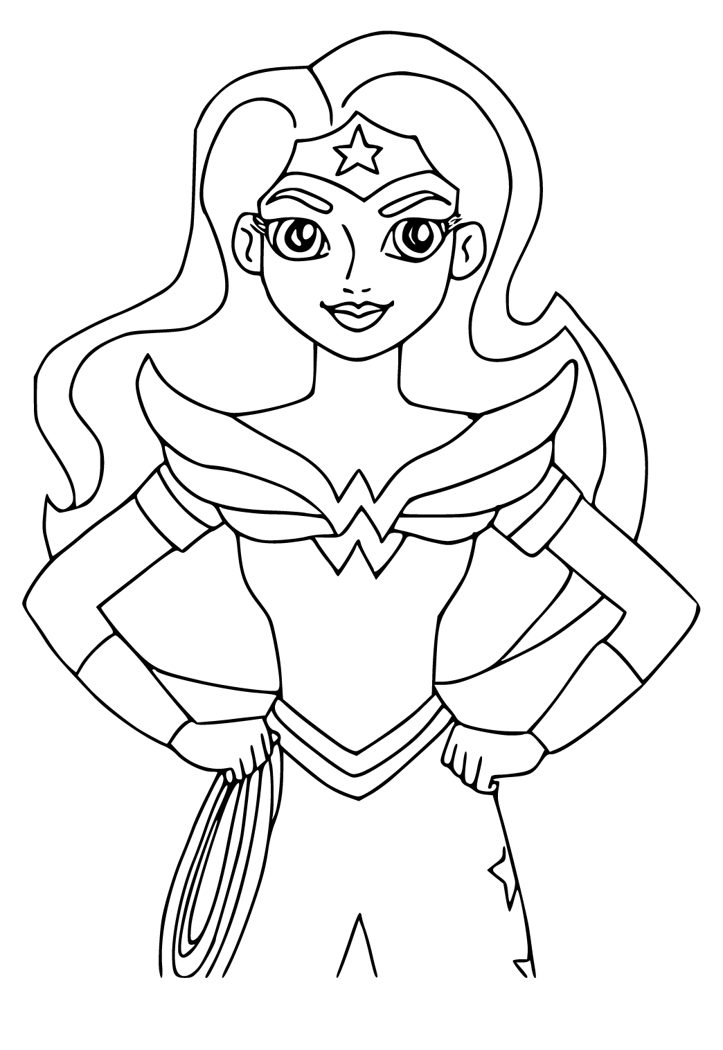 110+ Wonder Woman Coloring Pages for DC Fans 99