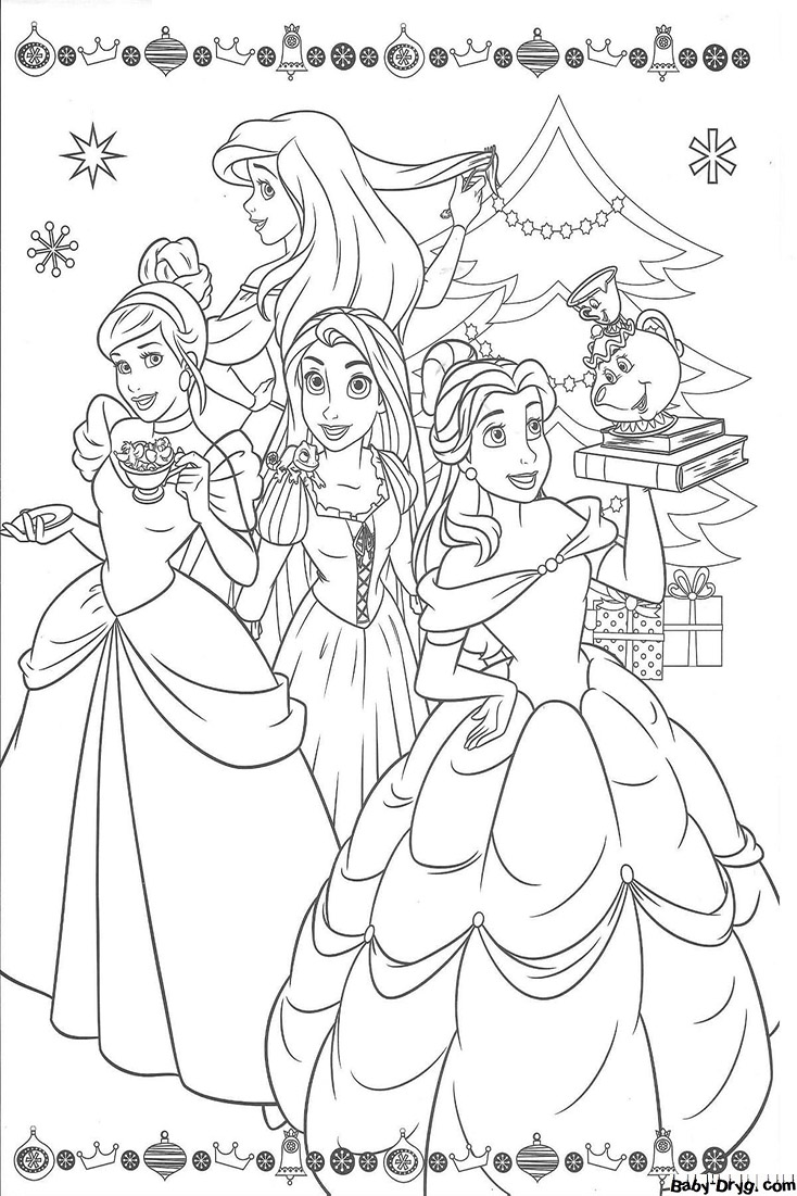 120 Disney Princess Coloring Pages: Magical Adventures Await 1