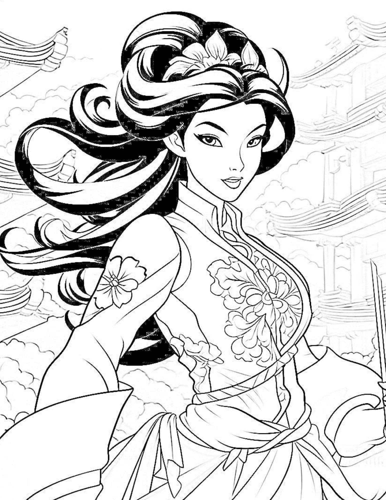 120 Disney Princess Coloring Pages: Magical Adventures Await 14