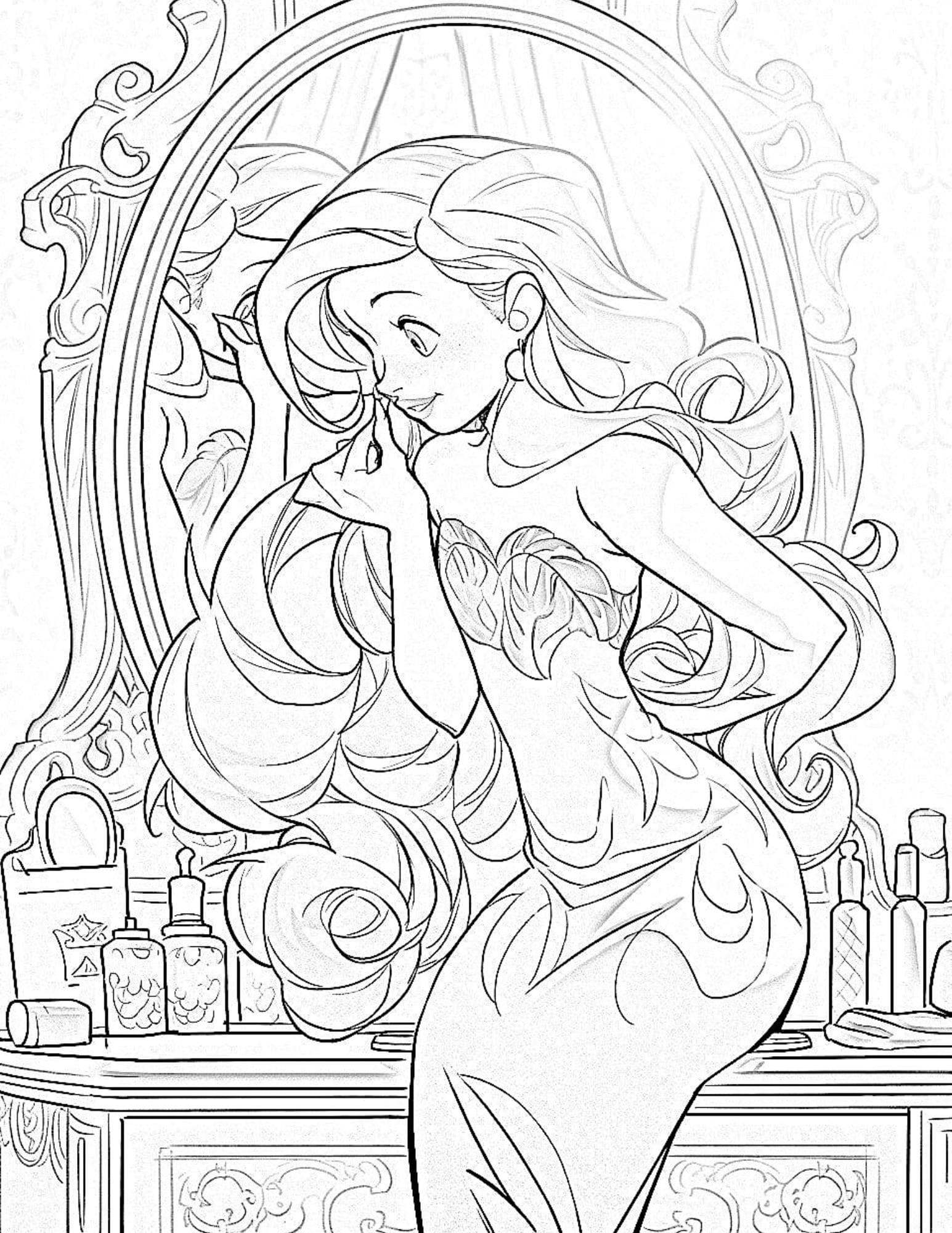 120 Disney Princess Coloring Pages: Magical Adventures Await 28