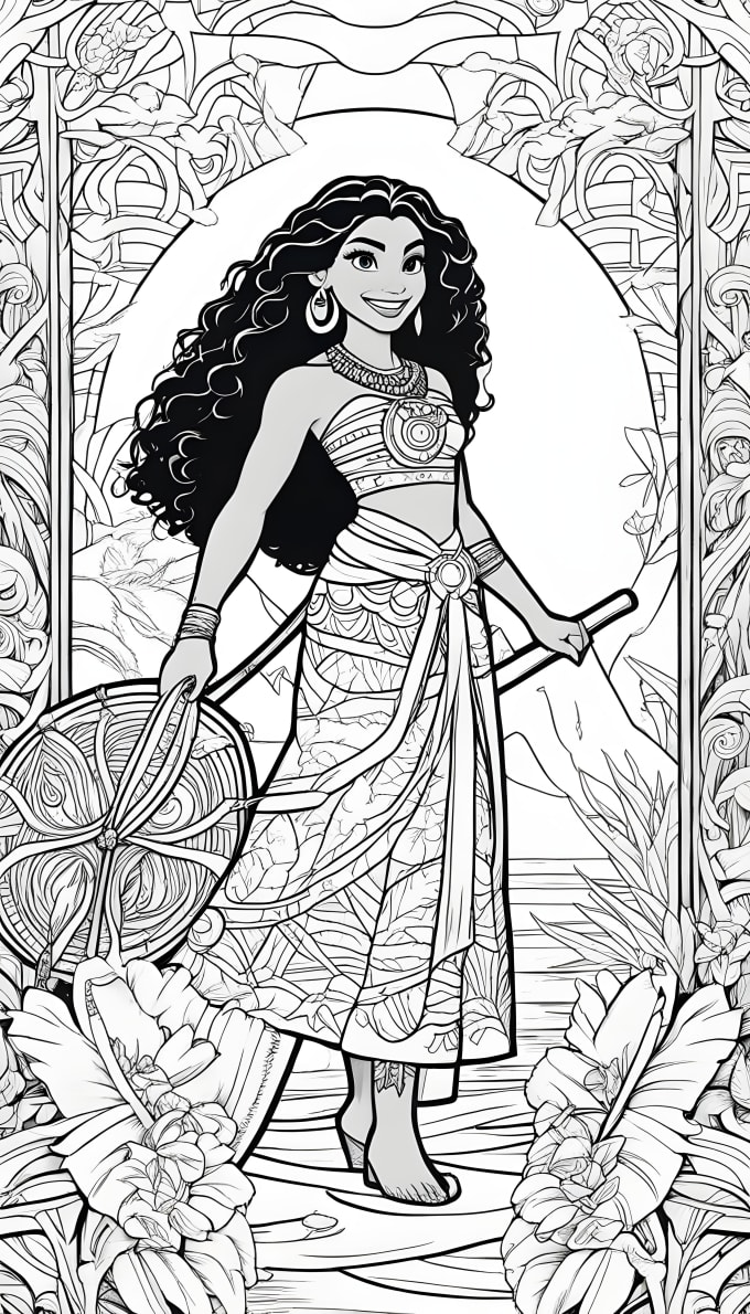 120 Disney Princess Coloring Pages: Magical Adventures Await 30