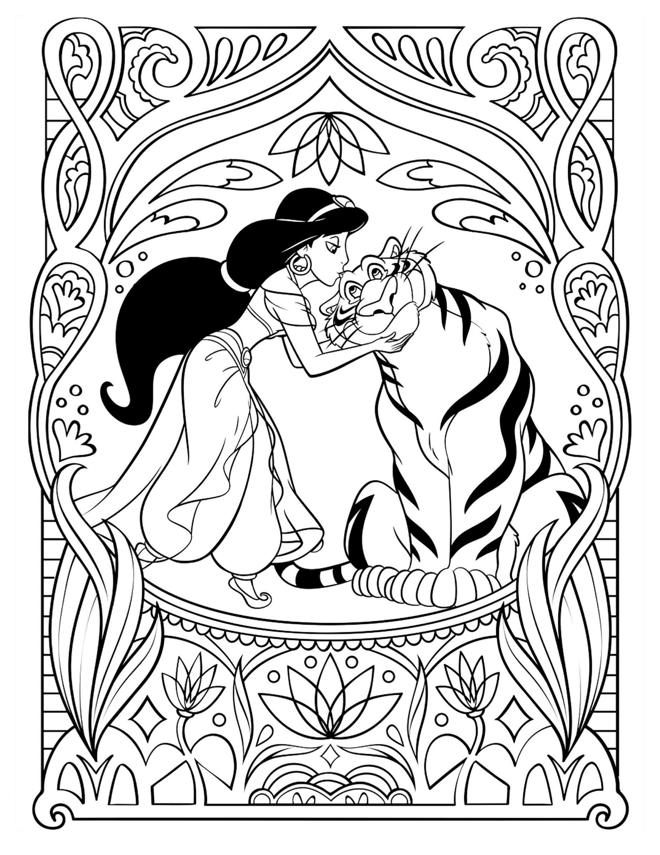 120 Disney Princess Coloring Pages: Magical Adventures Await 33