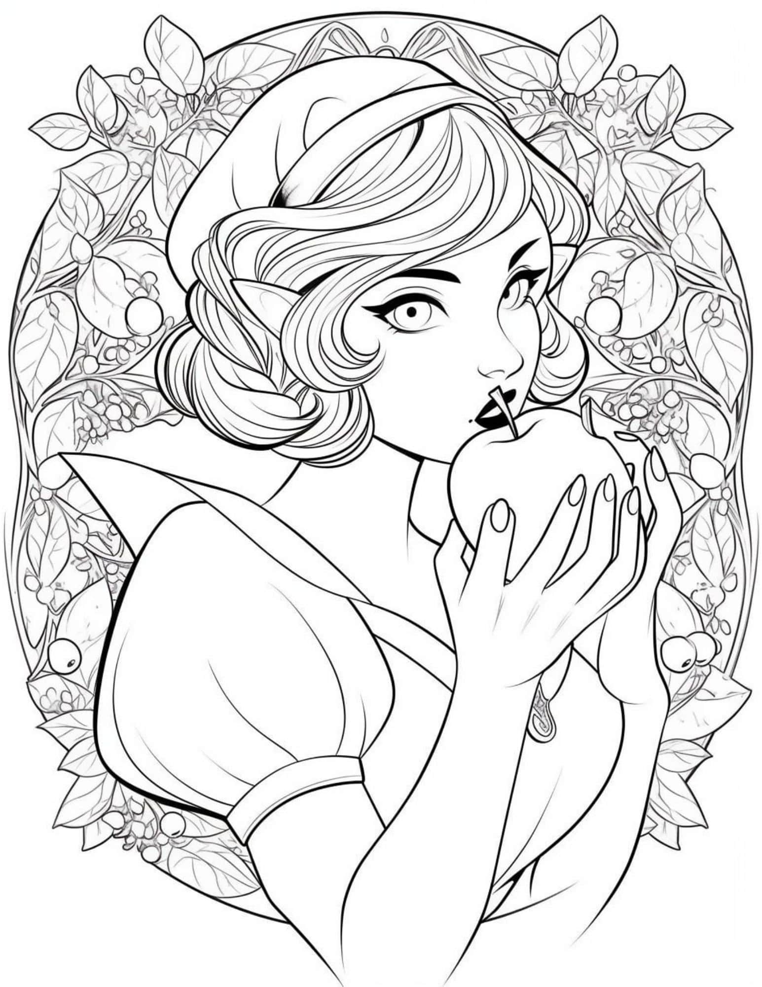 120 Disney Princess Coloring Pages: Magical Adventures Await 40