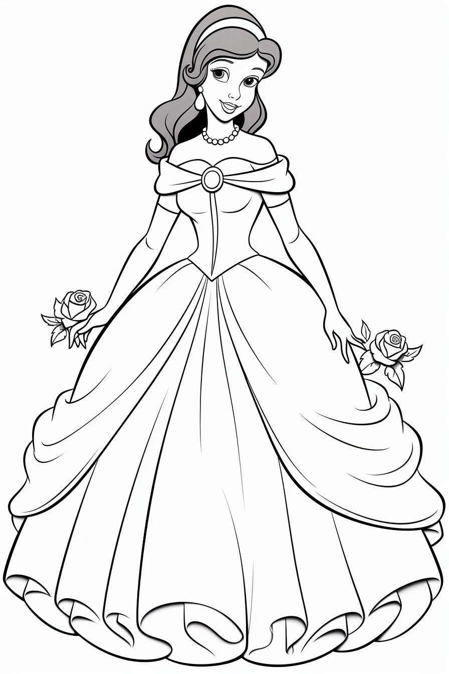 120 Disney Princess Coloring Pages: Magical Adventures Await 41