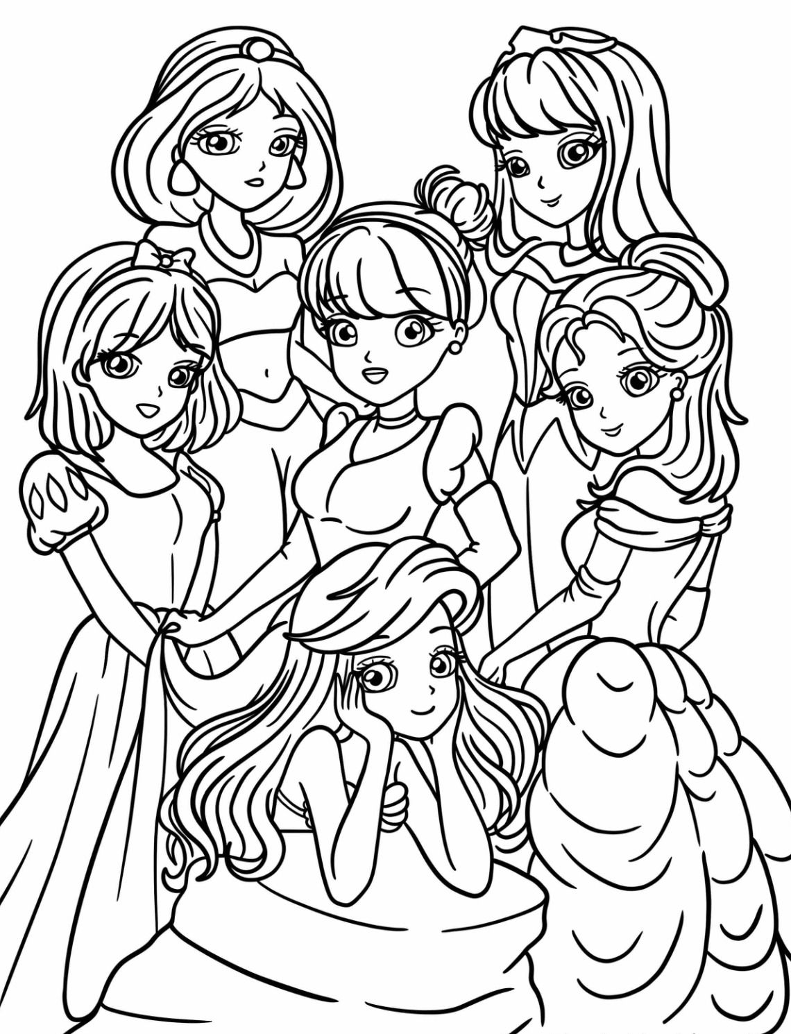 120 Disney Princess Coloring Pages: Magical Adventures Await 67