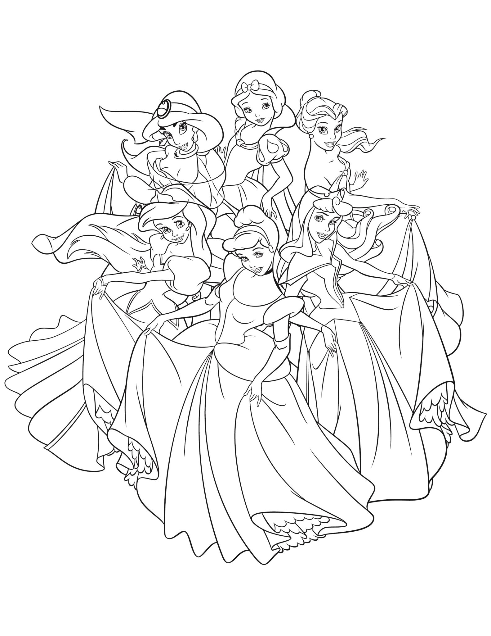 120 Disney Princess Coloring Pages: Magical Adventures Await 8