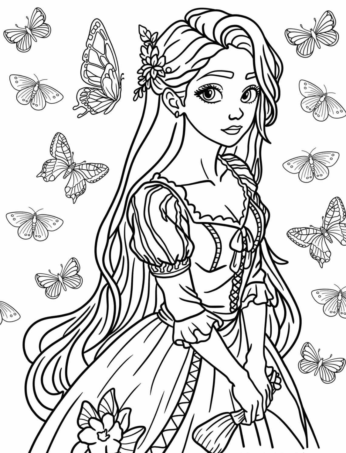 120 Disney Princess Coloring Pages: Magical Adventures Await 81