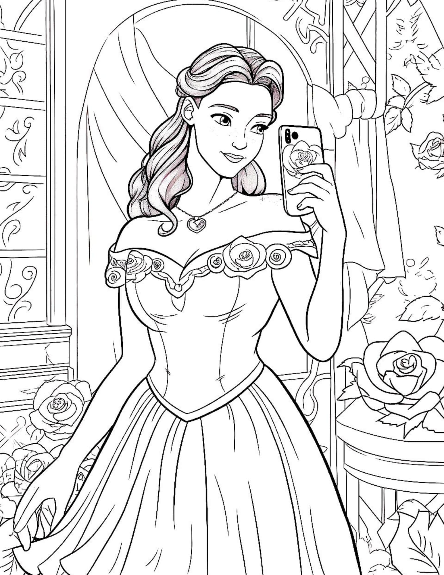 120 Disney Princess Coloring Pages: Magical Adventures Await 83