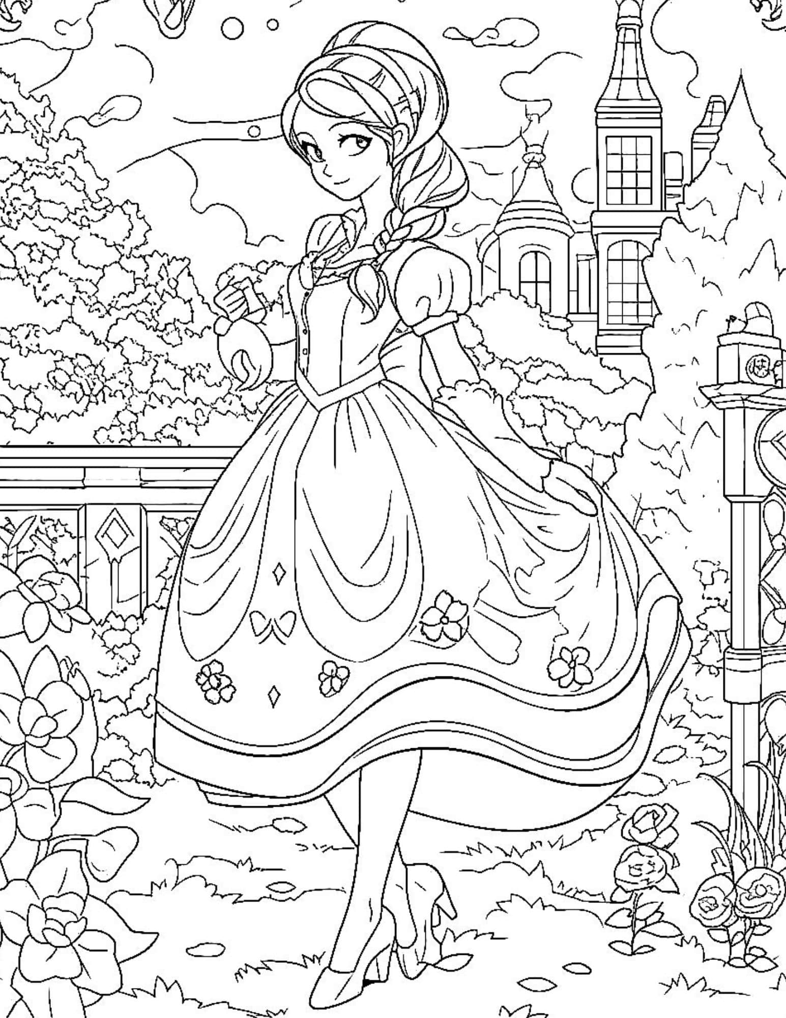 120 Disney Princess Coloring Pages: Magical Adventures Await 92