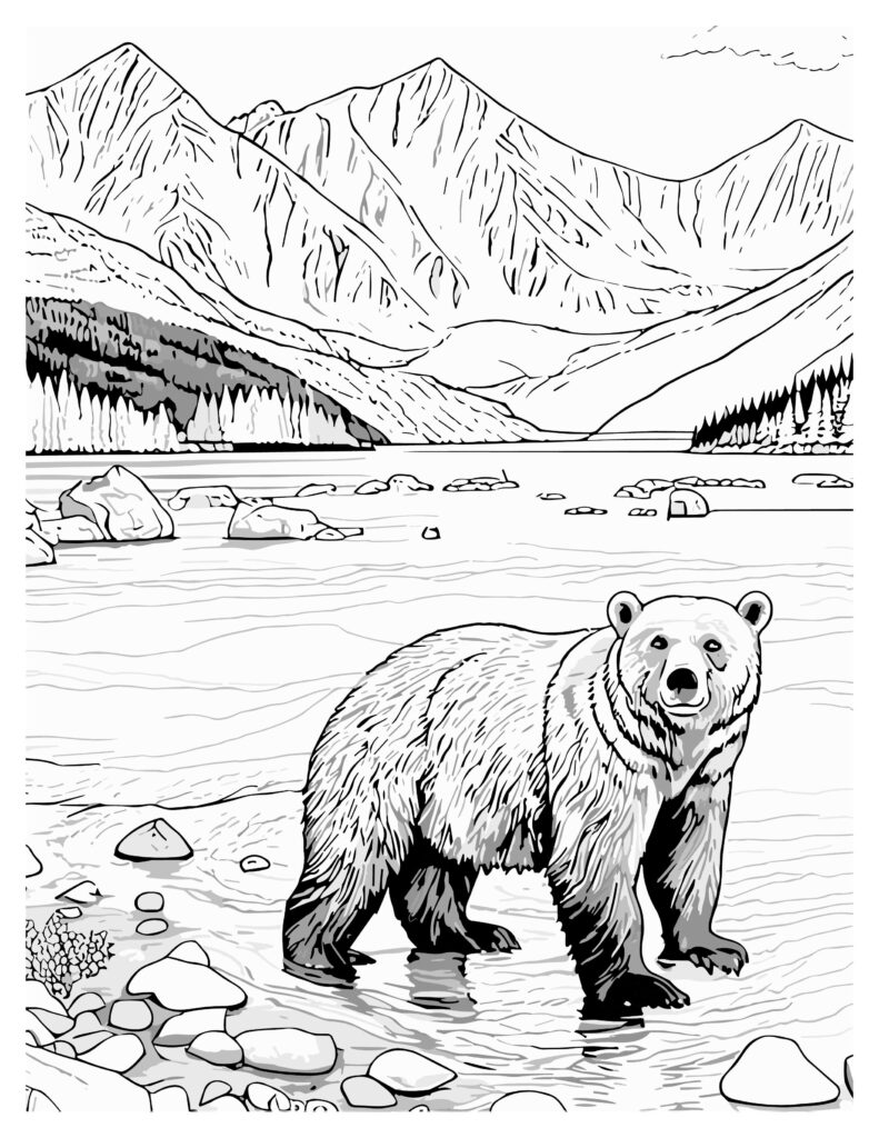 126 Brown Bear Coloring Pages Printable 108