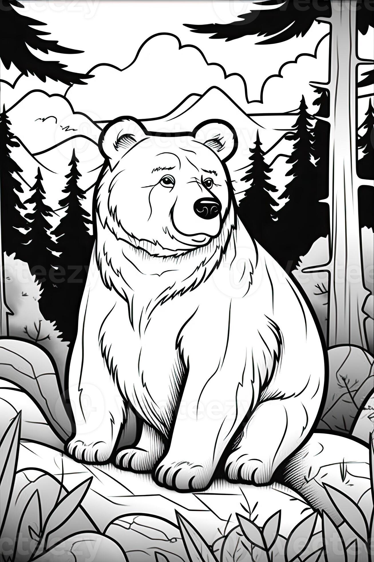 126 Brown Bear Coloring Pages Printable 117