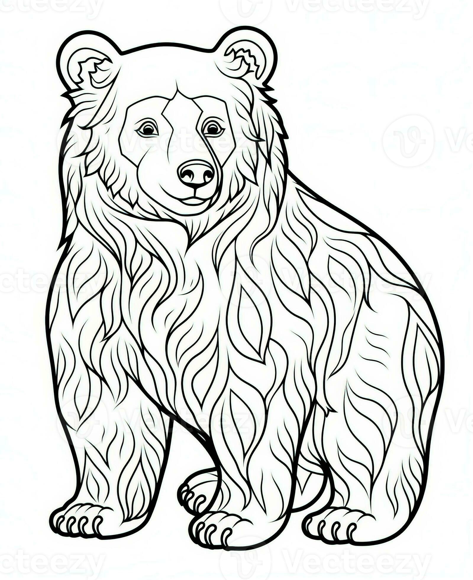 126 Brown Bear Coloring Pages Printable 12