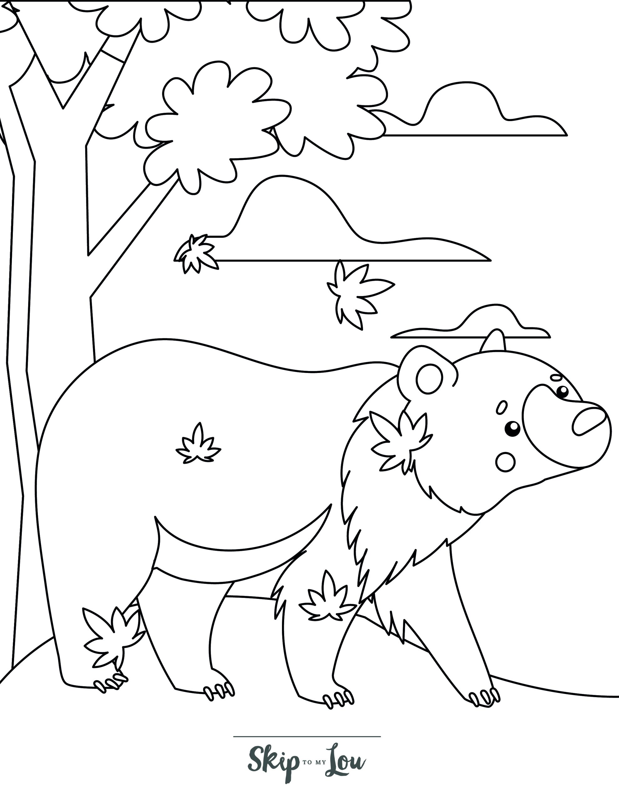 126 Brown Bear Coloring Pages Printable 121