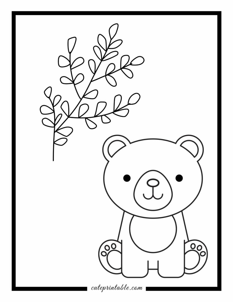 126 Brown Bear Coloring Pages Printable 13